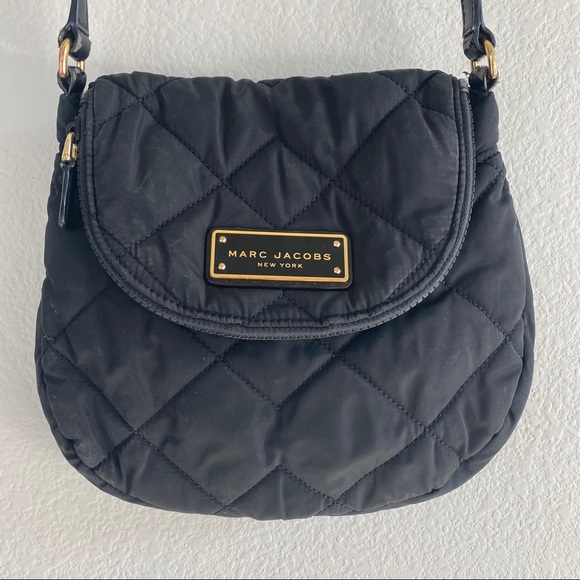 Marc Jacobs Bags Marc Jacobs Quilted Nylon Mini Messenger Bag Black